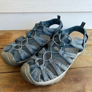 Women’s Size 10 Keens Blue Covered Toe Waterproof Sandals Outdoor Hiking Camp
